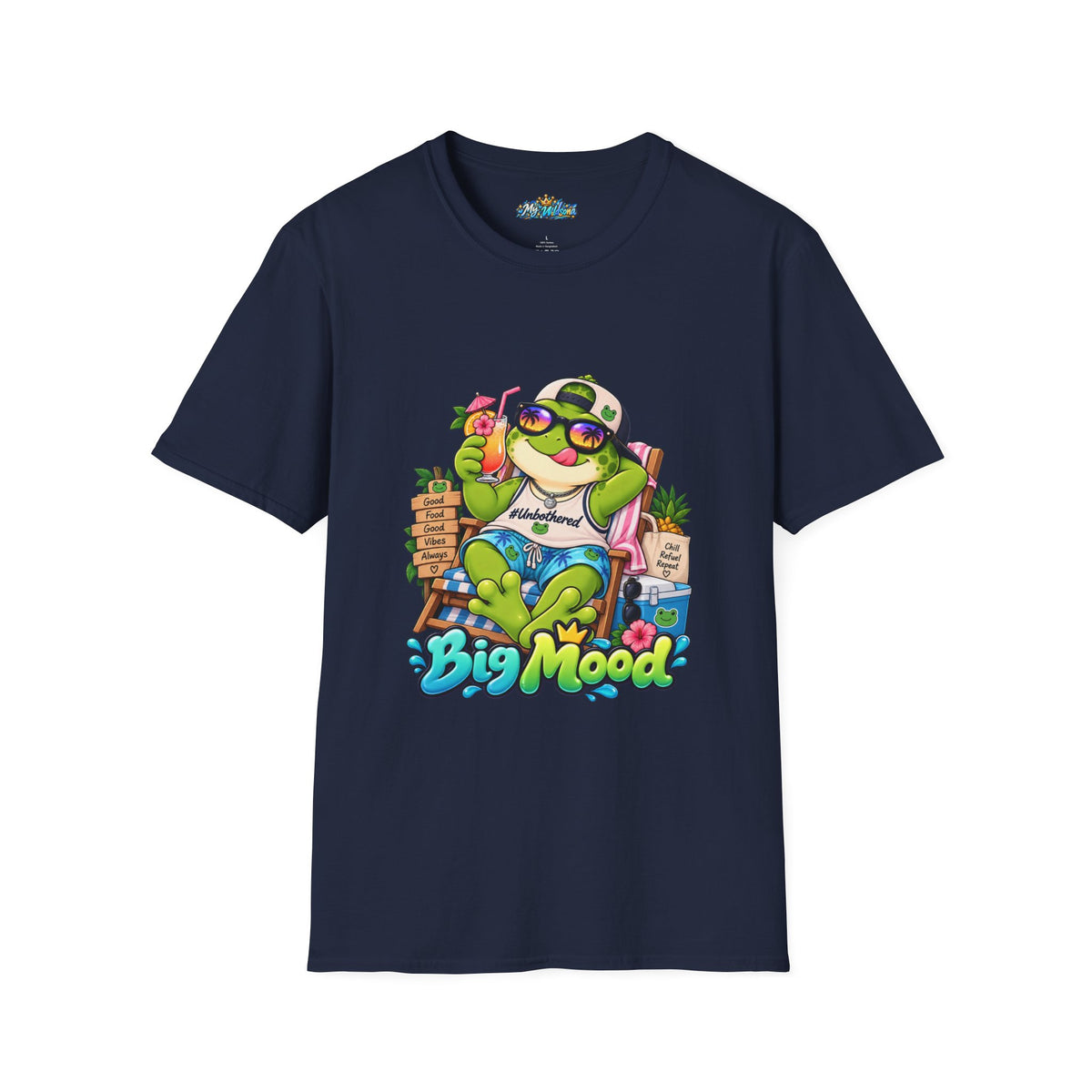 Big Mood Frog T-Shirt — Chill Cartoon Frog Graphic Tee