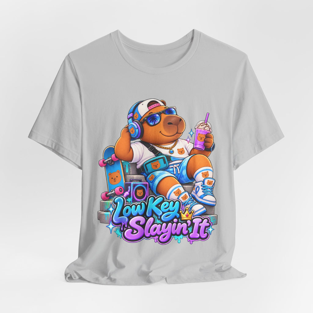 Low Key Slayin' It Capybara T-Shirt