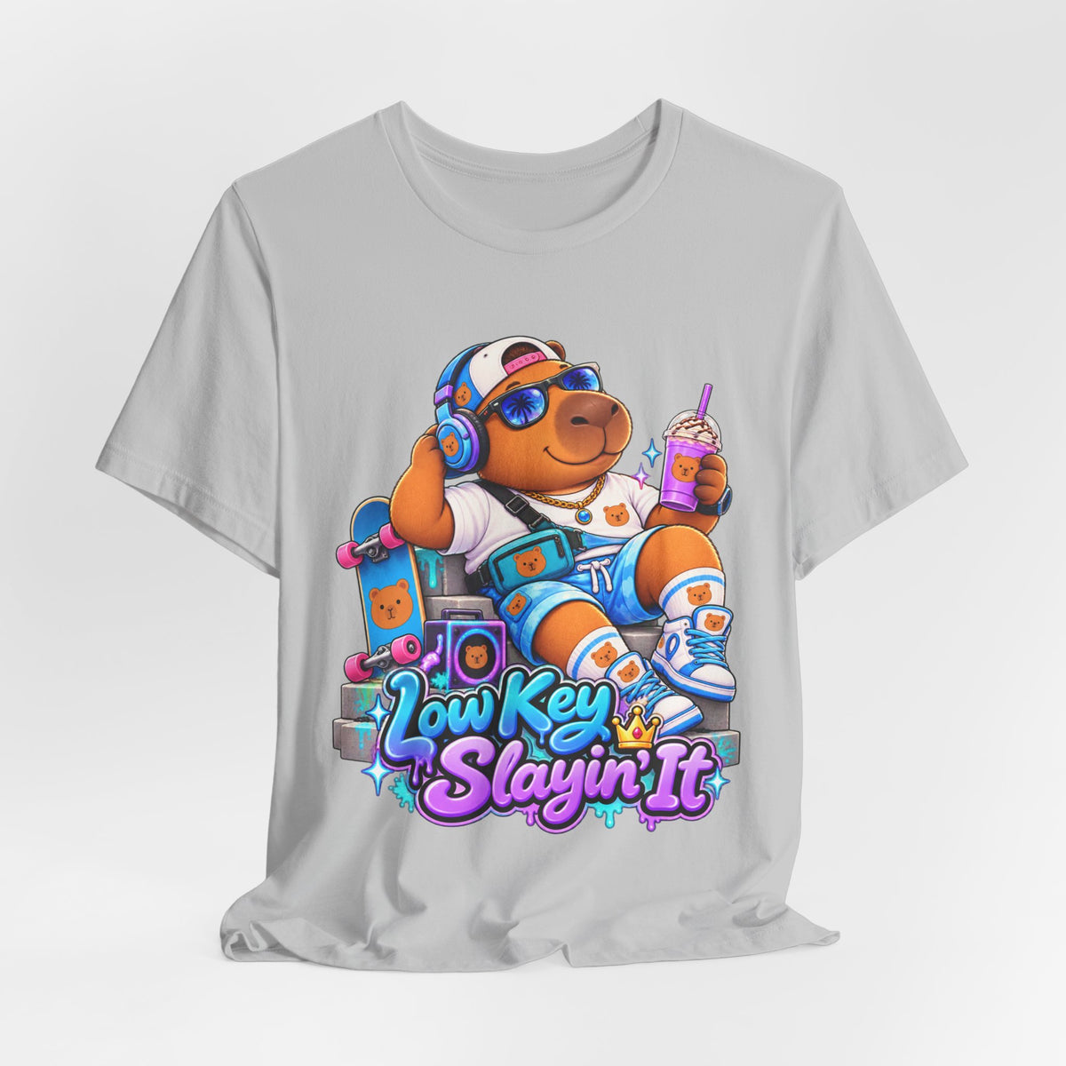 Low Key Slayin' It Capybara T-Shirt