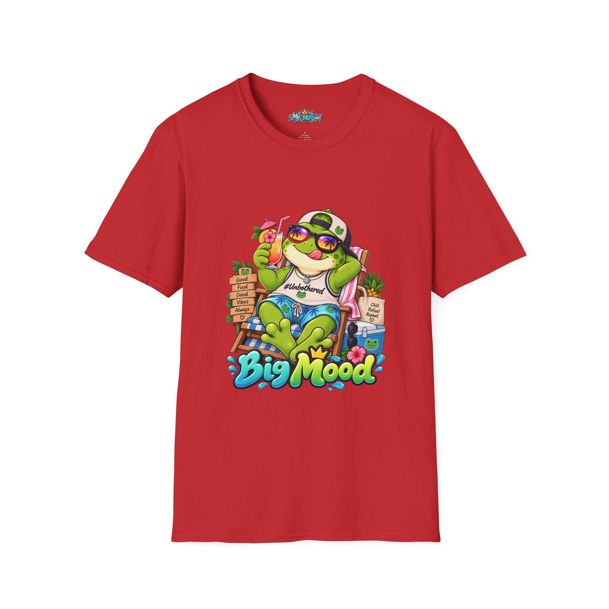 Big Mood Frog T-Shirt — Chill Cartoon Frog Graphic Tee