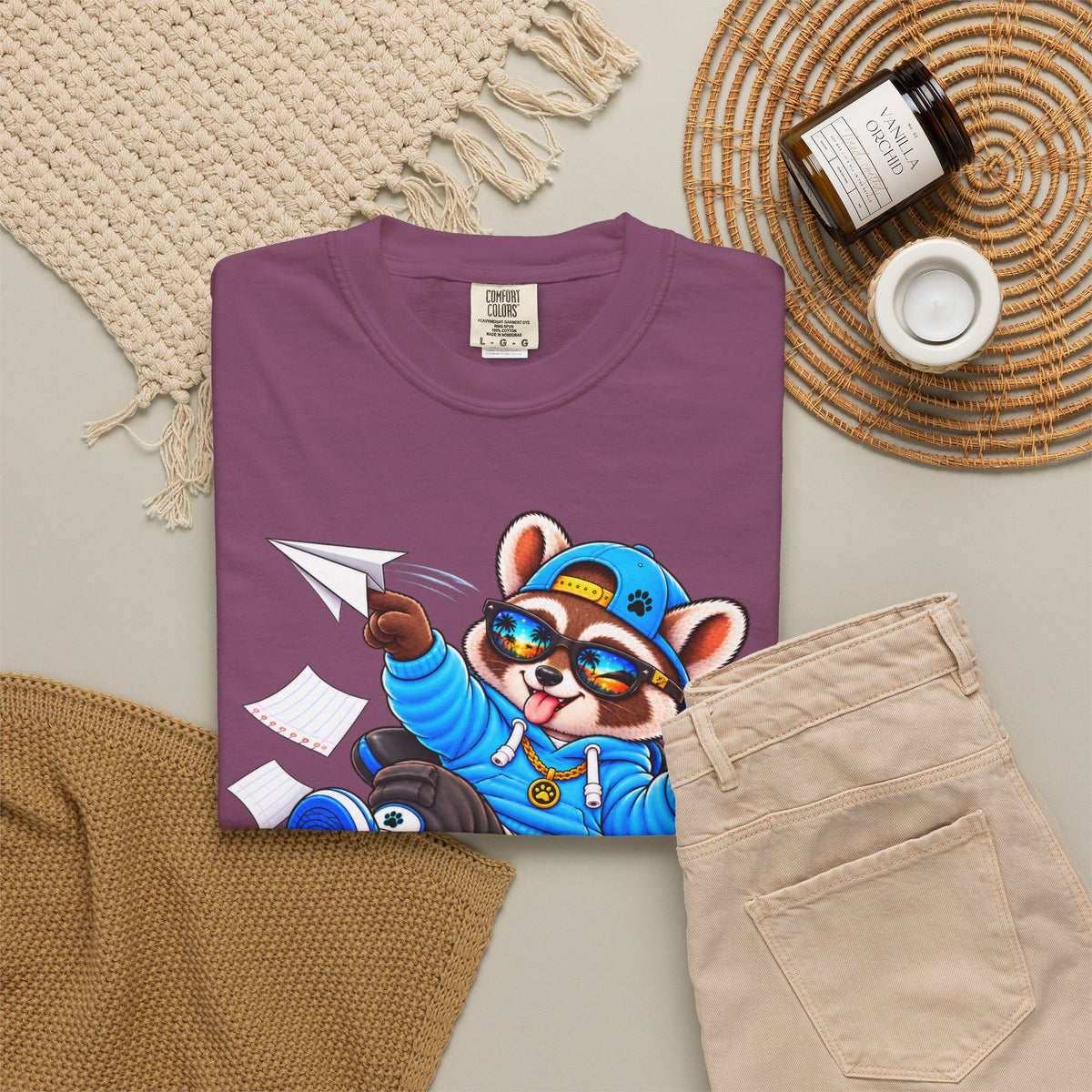 Mischievous Remy Raccoon Graphic T-Shirt