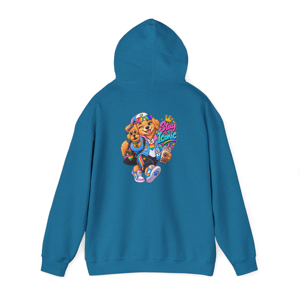 Hoodie — Colorful Big Personality Stay Iconic Pup Graphic