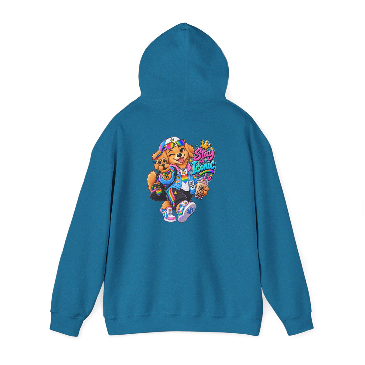 Hoodie — Colorful Big Personality Stay Iconic Pup Graphic