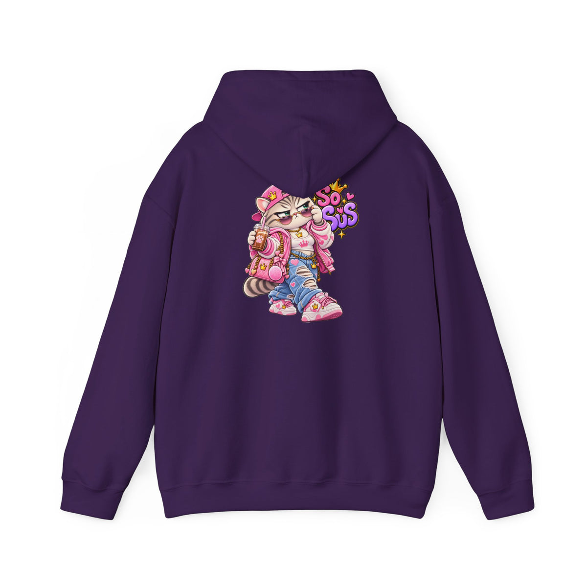 Kawaii So Sus Cat Hoodie – Cute Anime Streetwear Sweatshirt