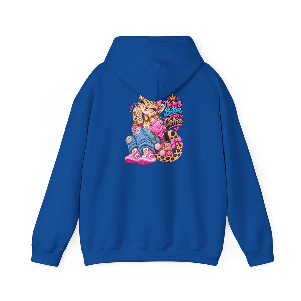Lara Leopard Coffee Graphic Hoodie