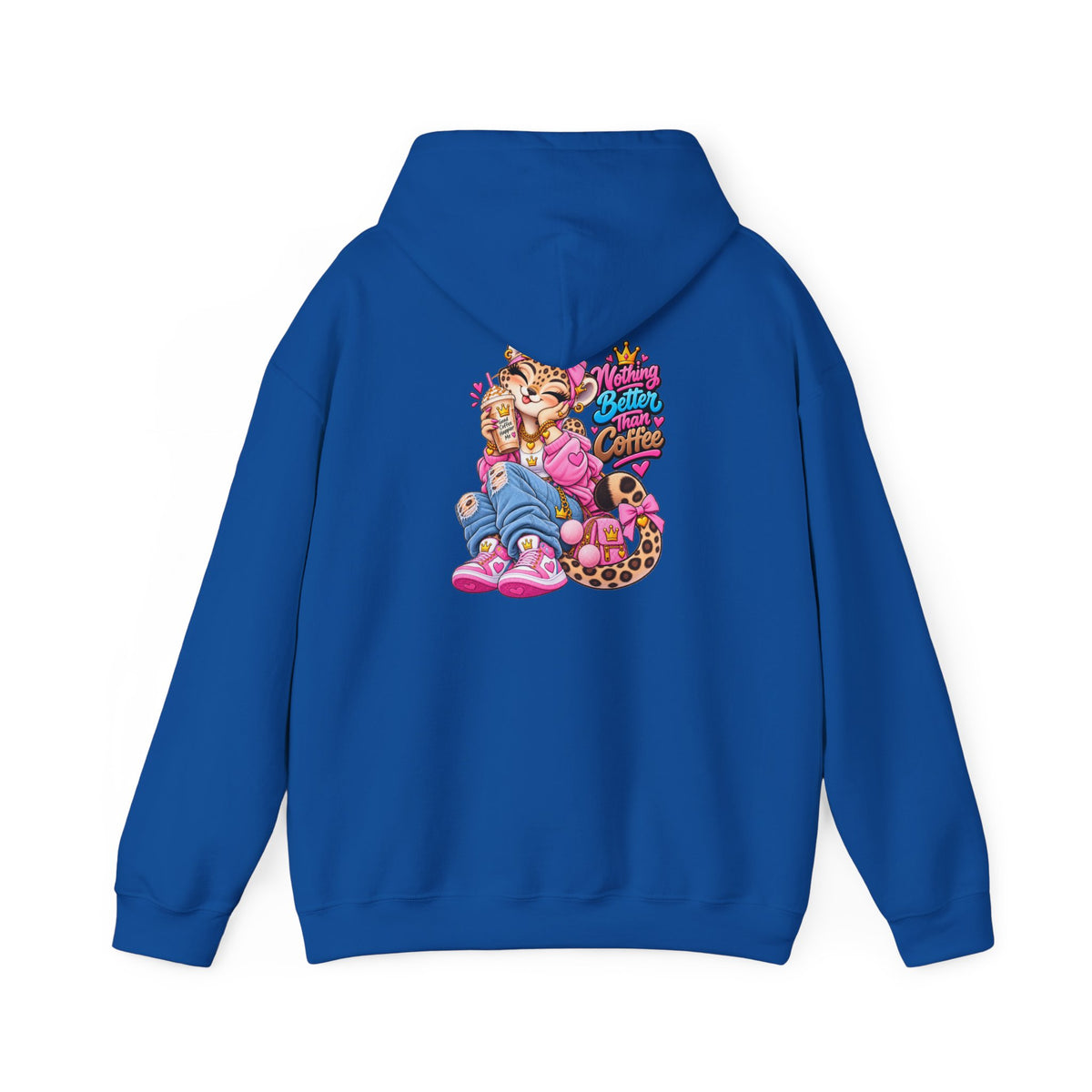 Lara Leopard Coffee Graphic Hoodie