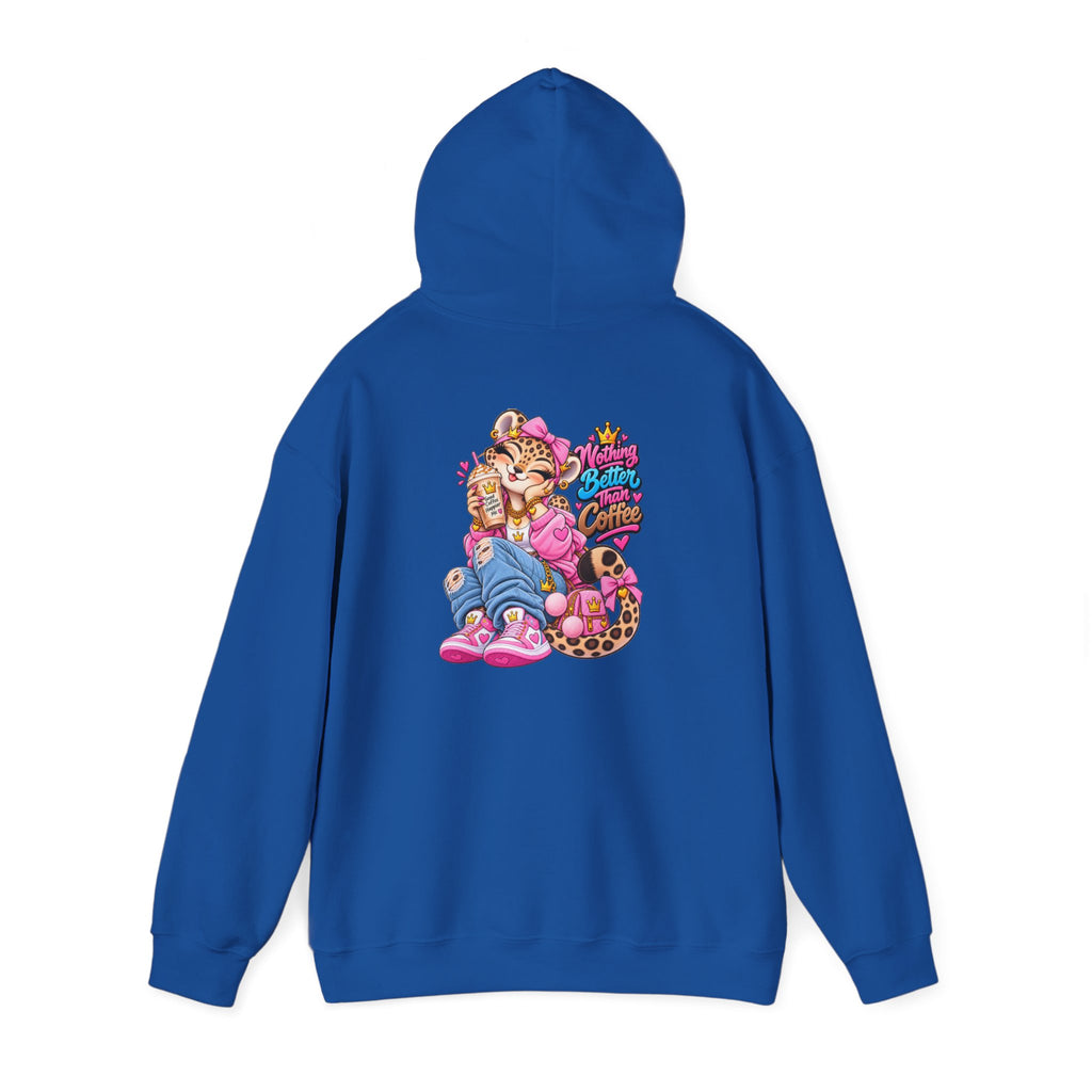 Lara Leopard Coffee Graphic Hoodie