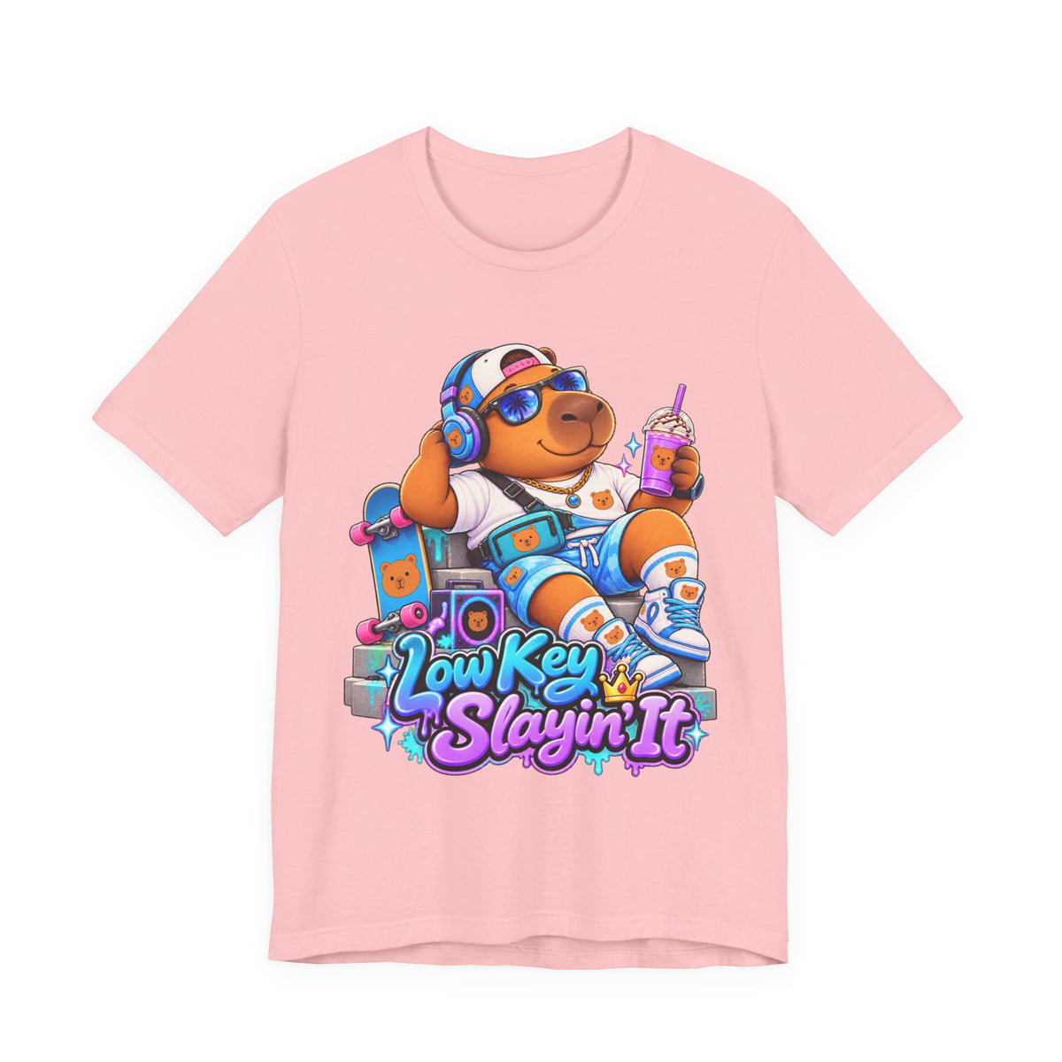 Low Key Slayin' It Capybara T-Shirt