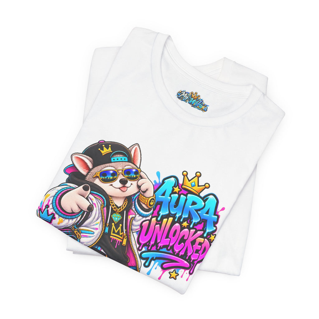 Jynx Alaskan Husky — "Aura Unlocked" Streetwear Graphic Tee