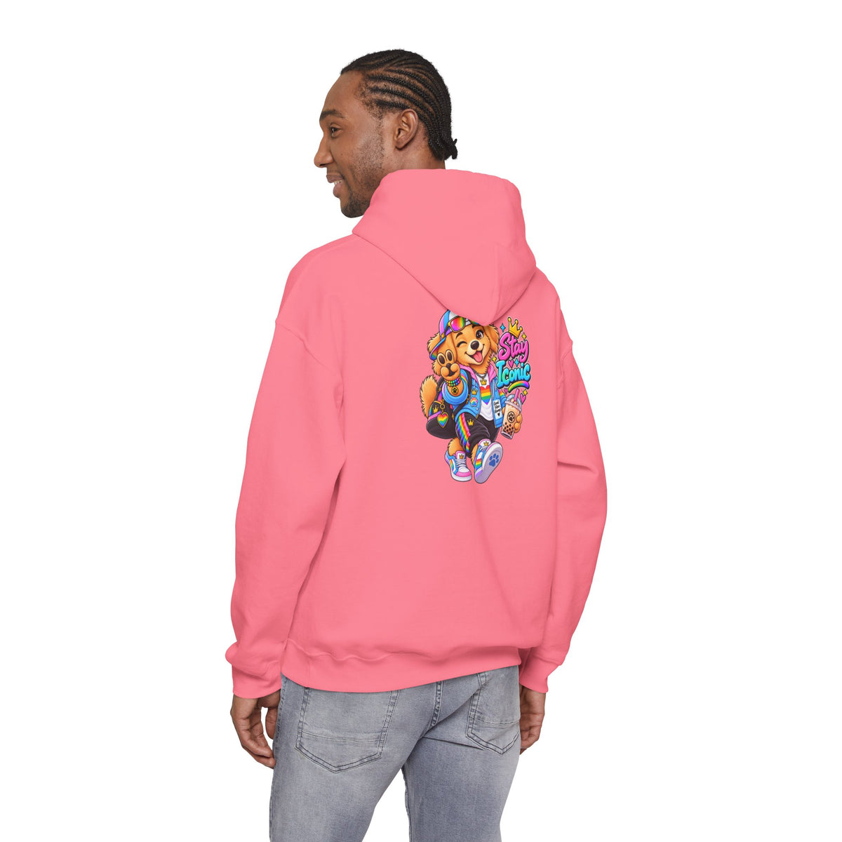 Hoodie — Colorful Big Personality Stay Iconic Pup Graphic