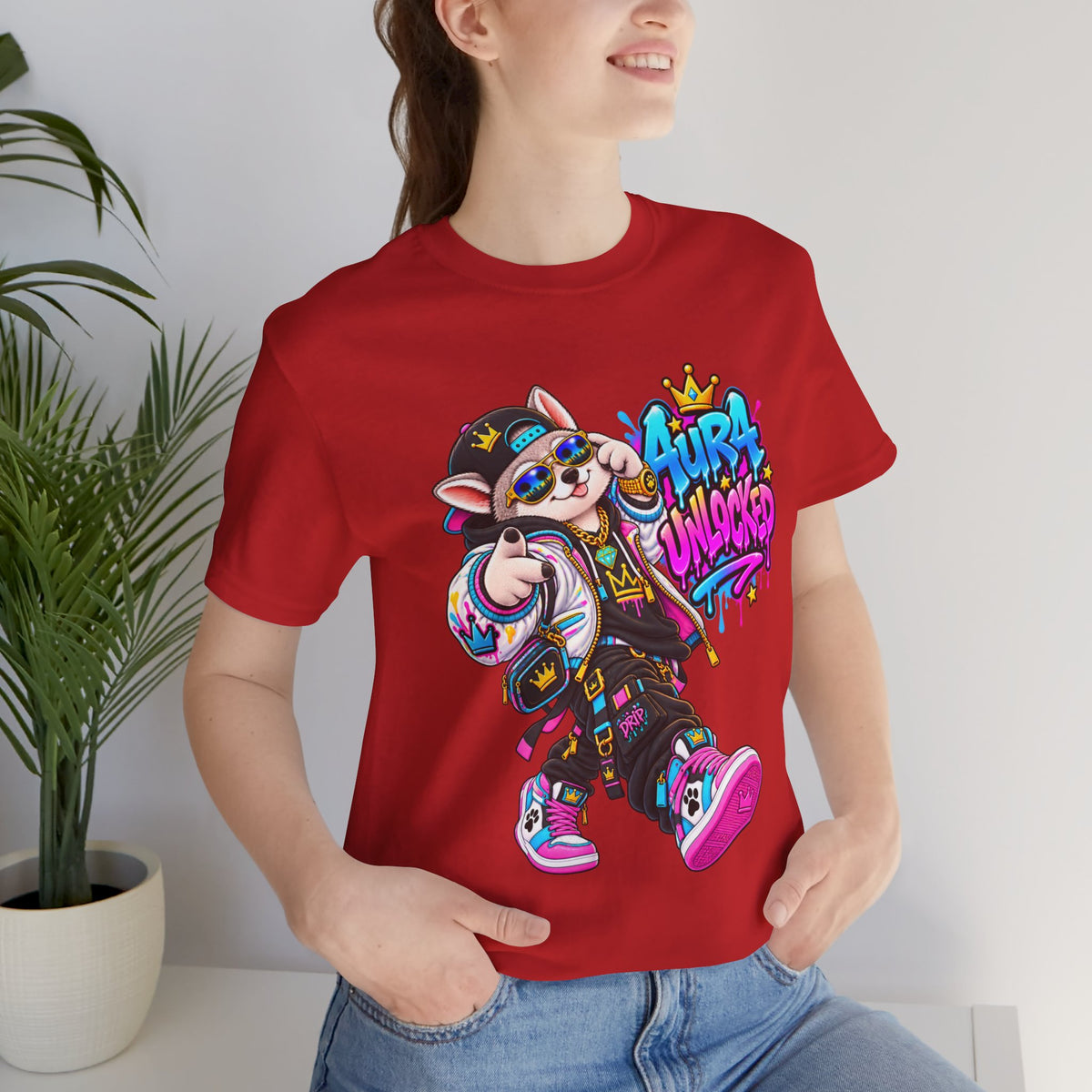 Jynx Alaskan Husky — "Aura Unlocked" Streetwear Graphic Tee