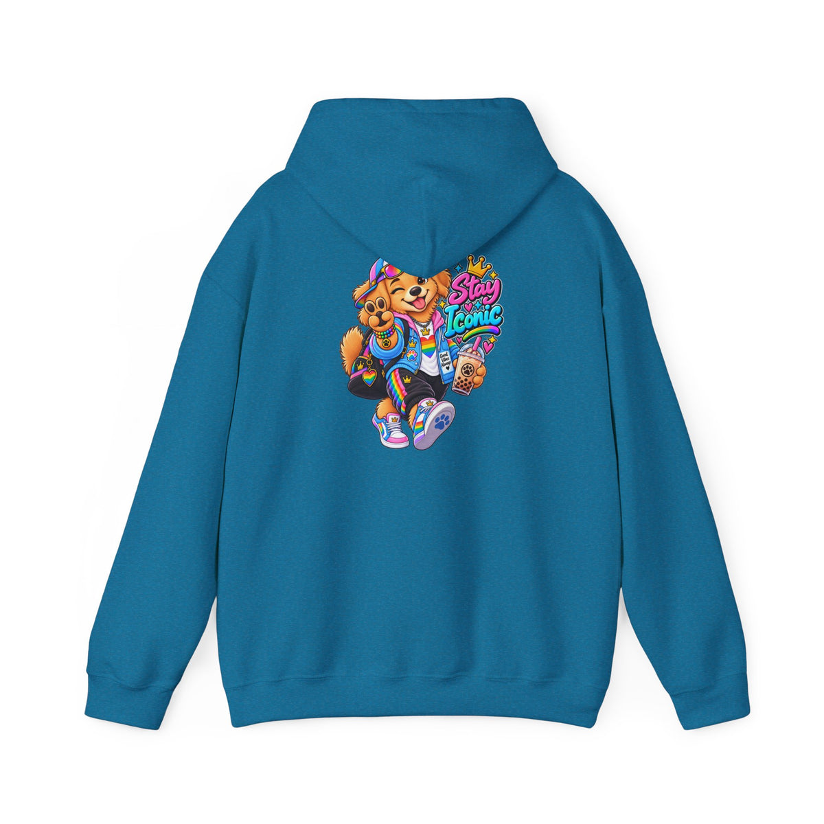 Hoodie — Colorful Big Personality Stay Iconic Pup Graphic