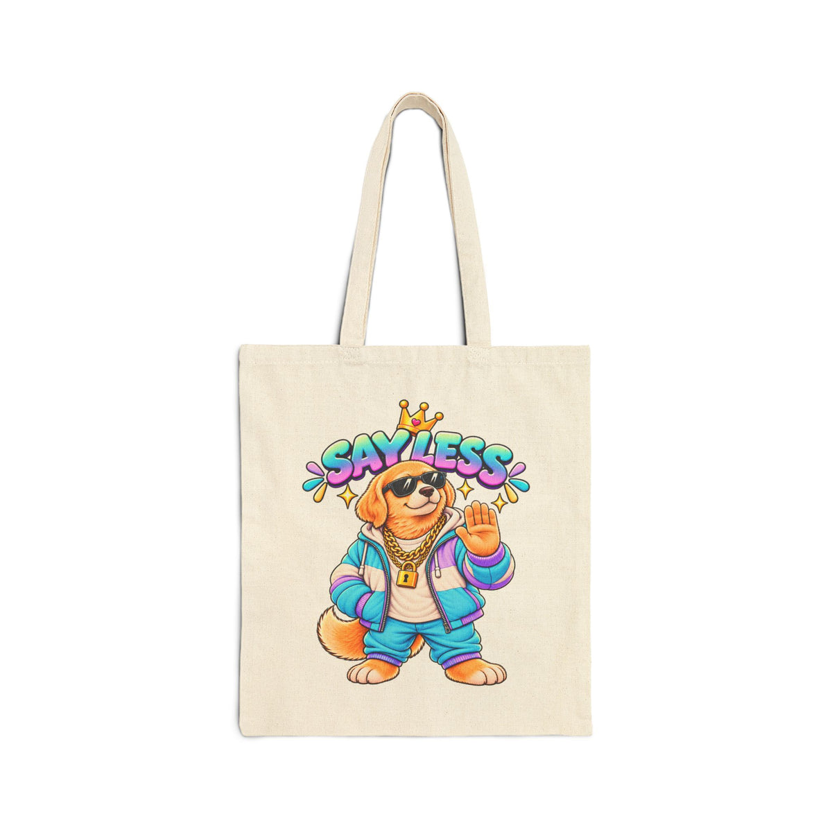 Rocco the Retriever - Say Less - Canvas Tote Bag