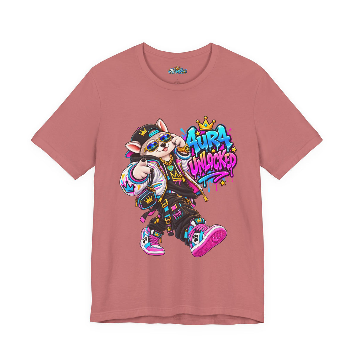 Jynx Alaskan Husky — "Aura Unlocked" Streetwear Graphic Tee