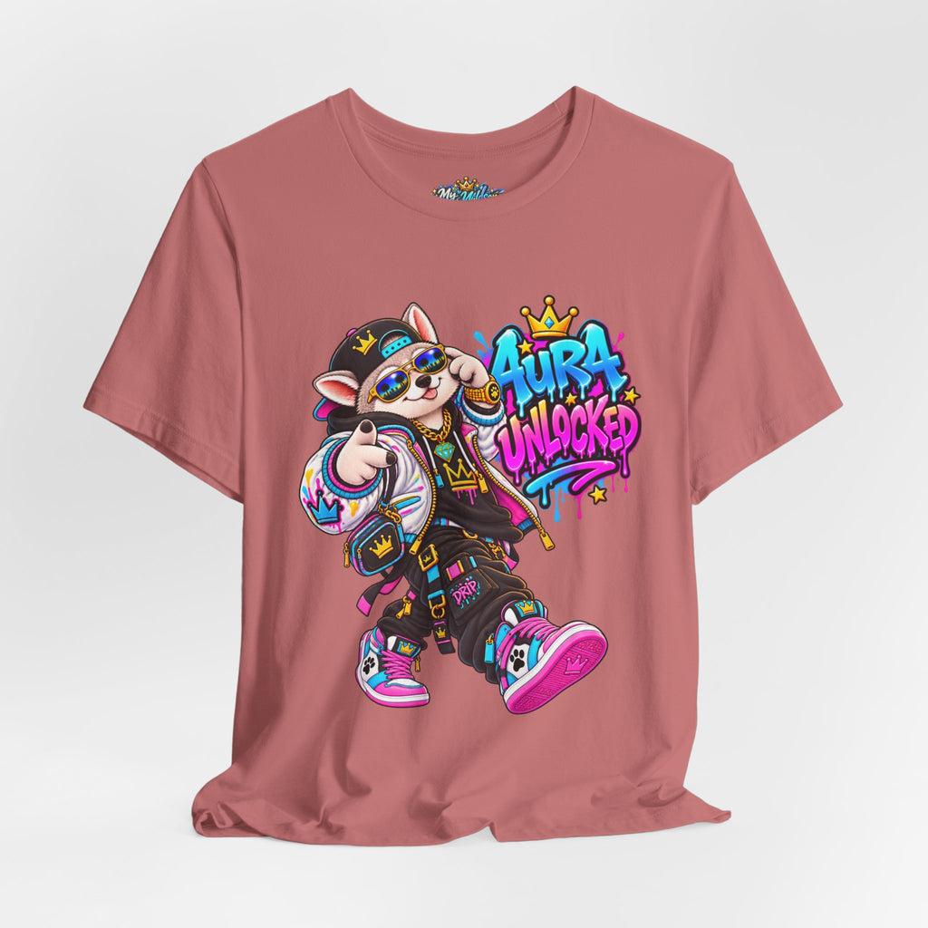 Jynx Alaskan Husky — "Aura Unlocked" Streetwear Graphic Tee