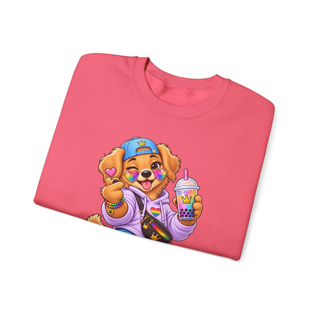 Cute Big Personality Hip-Hop Dog Crewneck Sweatshirt