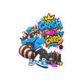 Raccoon Graffiti Sticker — "Crash Out Energy" Kiss-Cut Vinyl Sticker