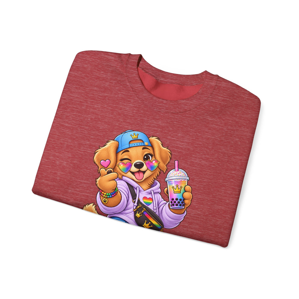 Cute Big Personality Hip-Hop Dog Crewneck Sweatshirt