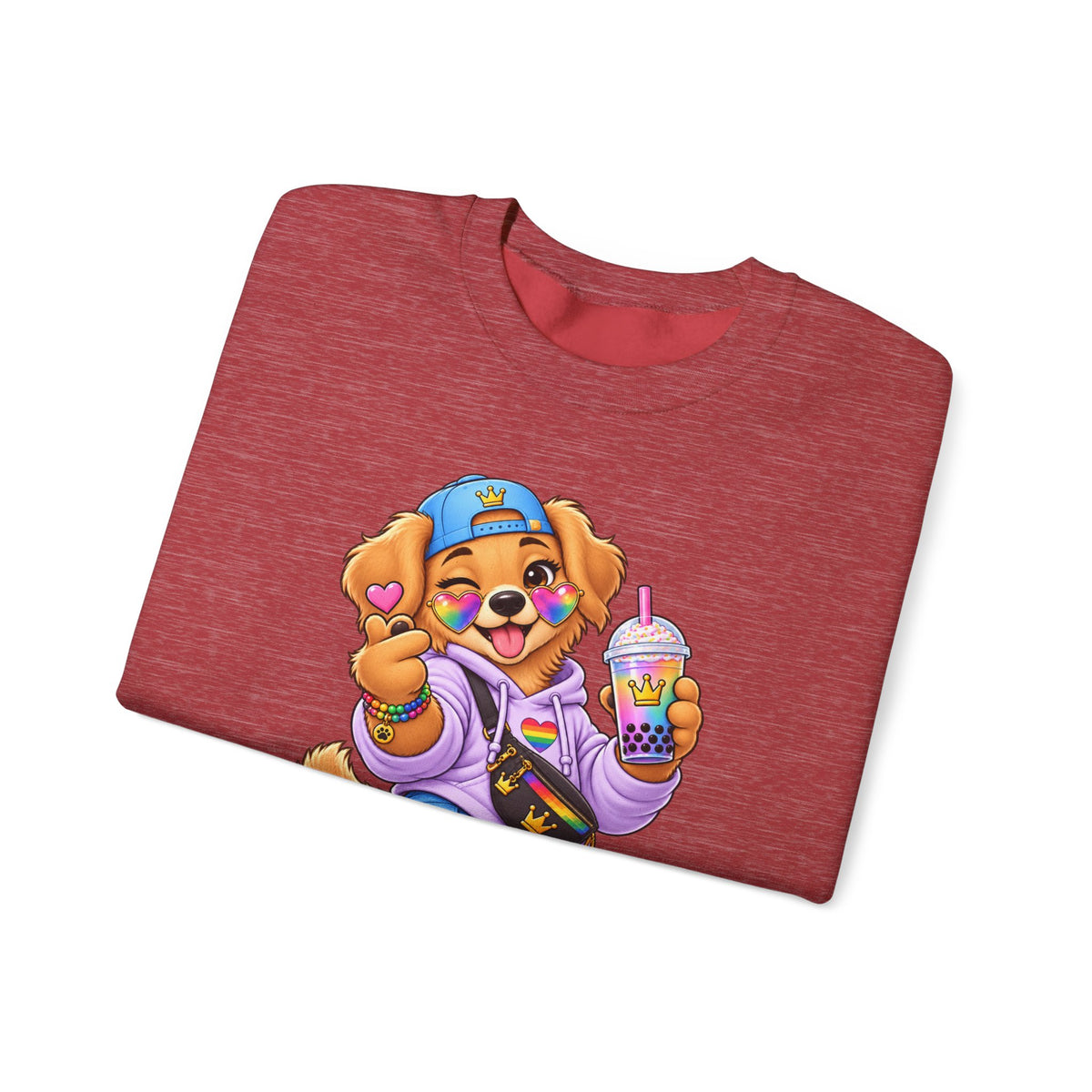 Cute Big Personality Hip-Hop Dog Crewneck Sweatshirt
