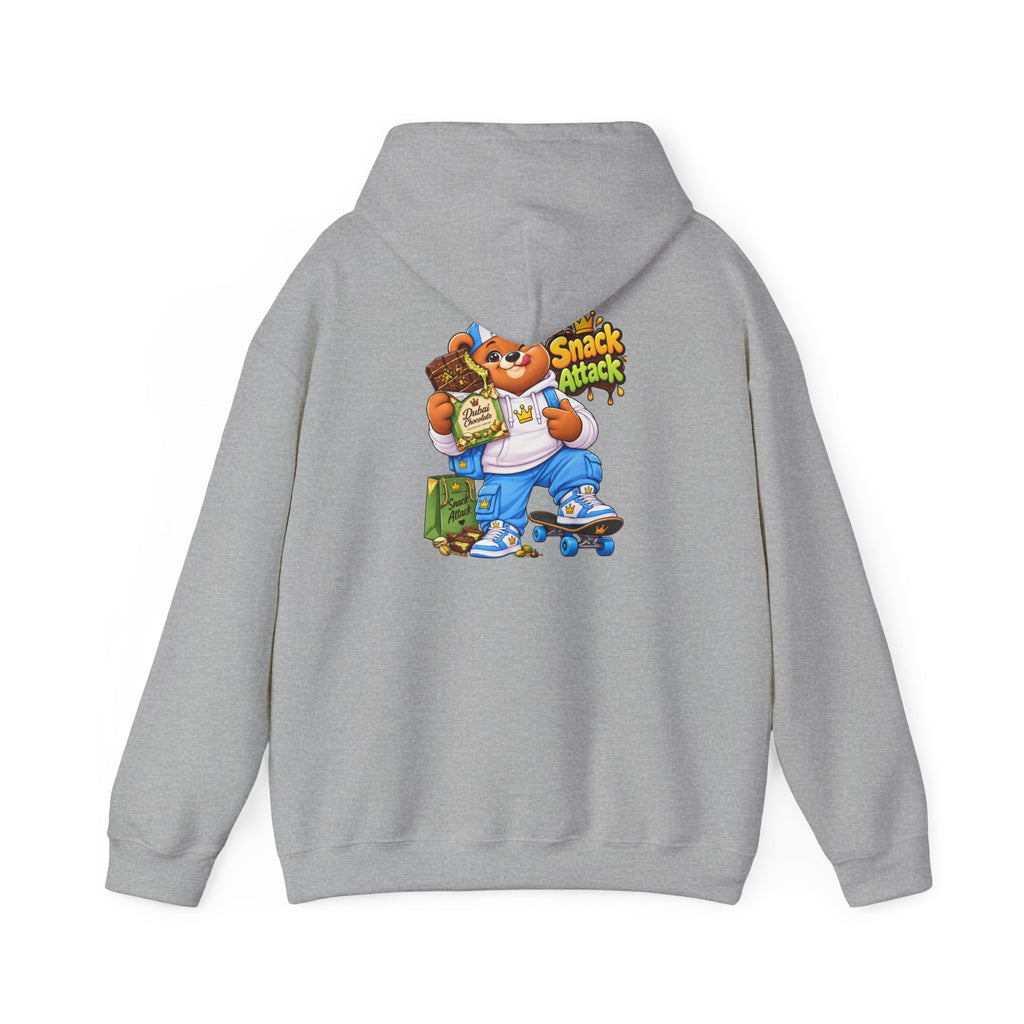 Snack Attack Hoodie — Streetwear Cartoon Money & Chips Graphic Hooded Sweatshirt
