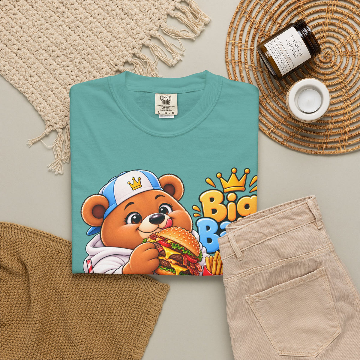 Mochi Big Back Bear - Fast Food - T-Shirt
