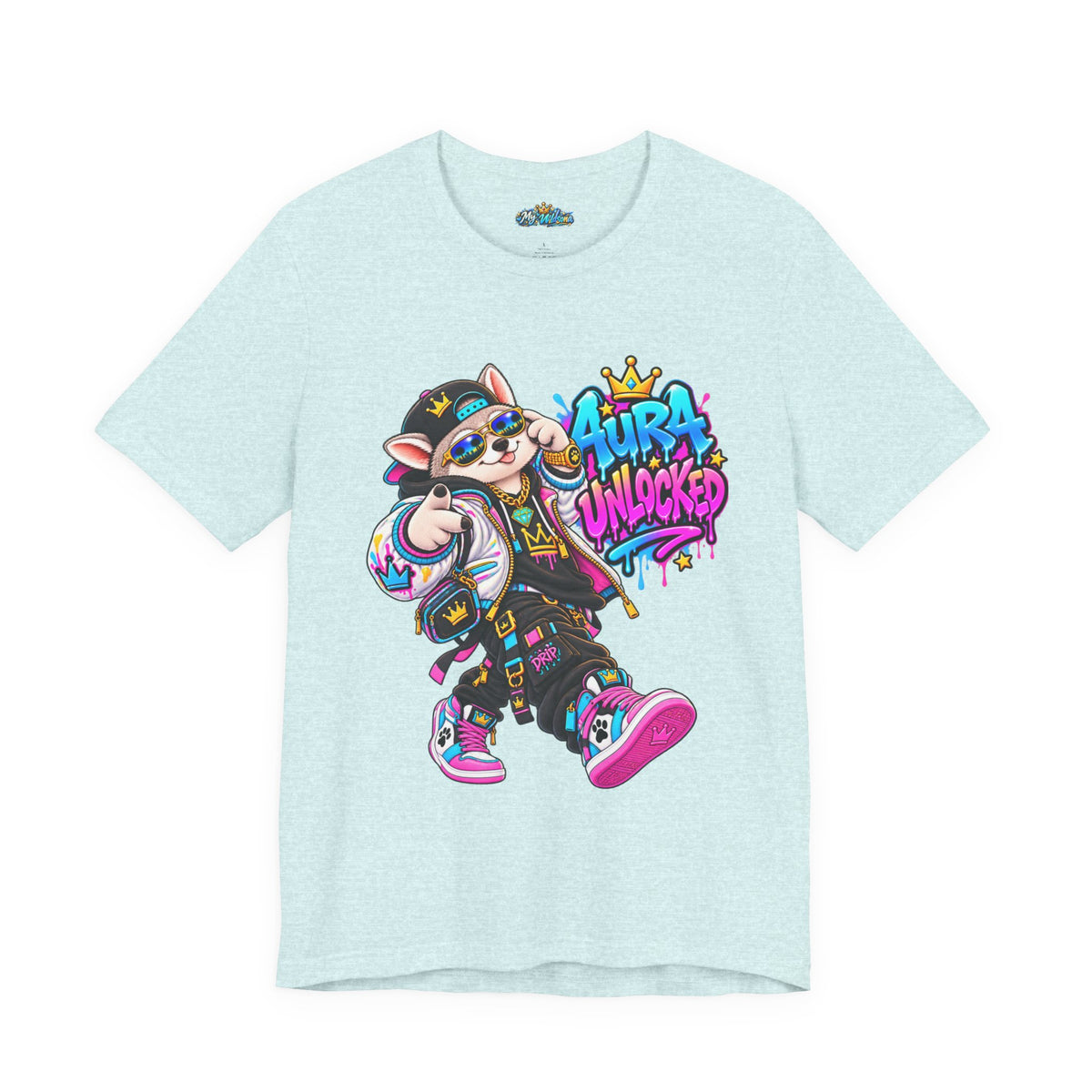 Jynx Alaskan Husky — "Aura Unlocked" Streetwear Graphic Tee