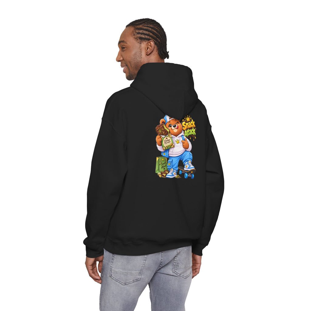 Snack Attack Hoodie — Streetwear Cartoon Money & Chips Graphic Hooded Sweatshirt